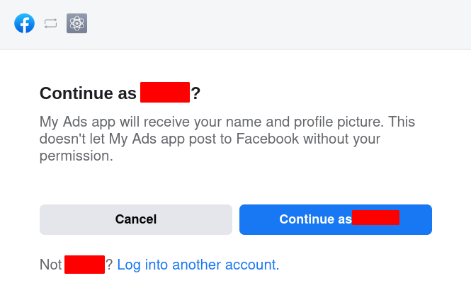 Facebook Ads add connector step 3