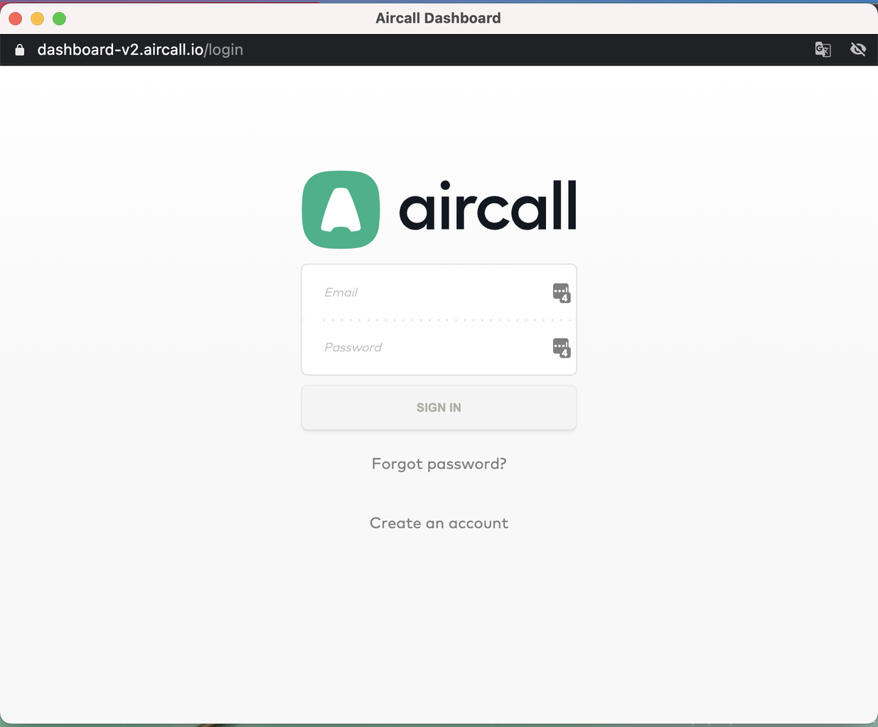 Authorize Aircall 1
