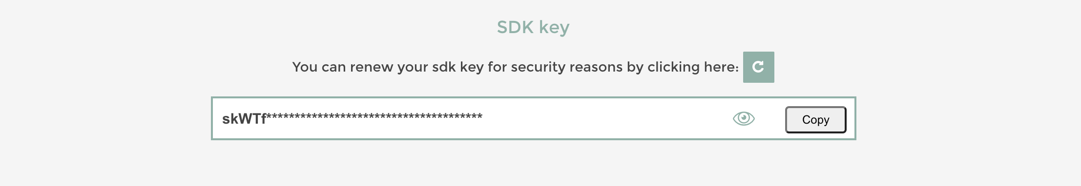 SDK Key